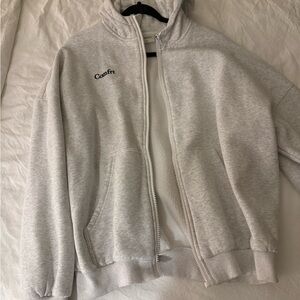 Comfort Light Gray Zip Hoodie